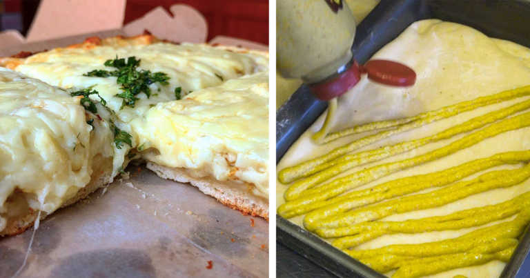 This Pizza Shop In New York Uses Mustard Instead Of Tomato Sauce