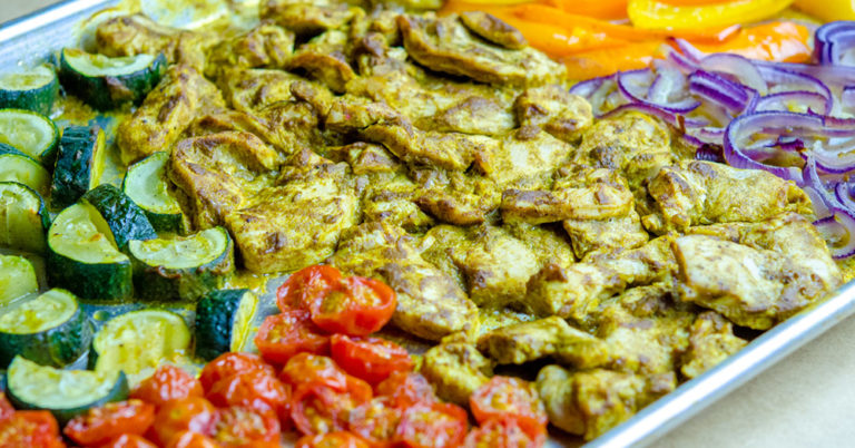 Sheet Pan Chicken Shawarma