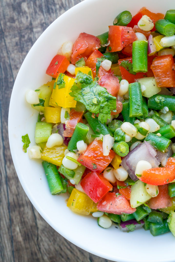 How To Chop Vegetables For A Chopped Salad? 