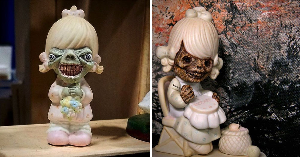 Artist Creates Horrifying Monsters from Precious Moments Figurines