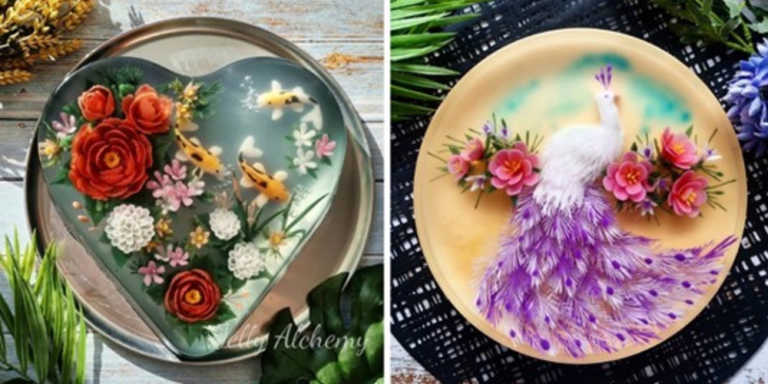 Jelly Artist Makes 3D Jelly Cakes That Are So Beautiful They Look Like Pieces Of Art
