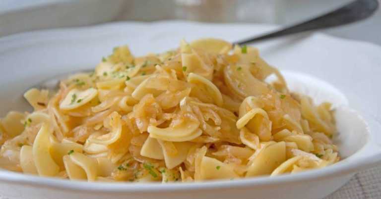 Haluski: Polish Cabbage, Onions, And Noodles