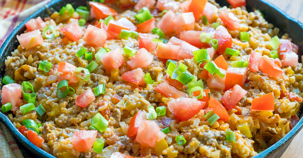 Cheesy Taco Rice - Cooking in the Midwest