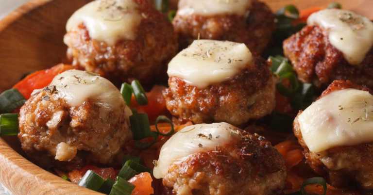 Baked Chicken Parmesan Meatballs