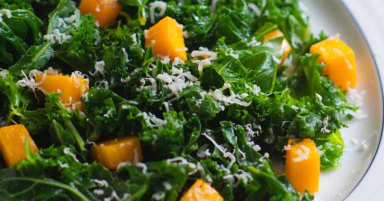 Roasted Butternut Squash and Kale Salad