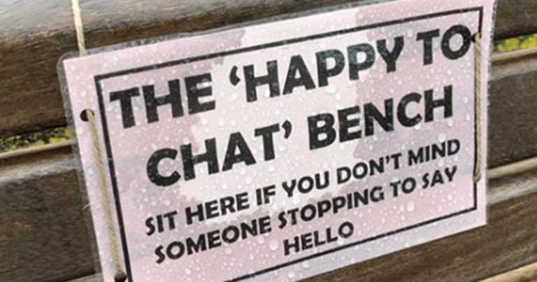 Towns In England Are Installing ‘Chat Benches’ To Combat Loneliness
