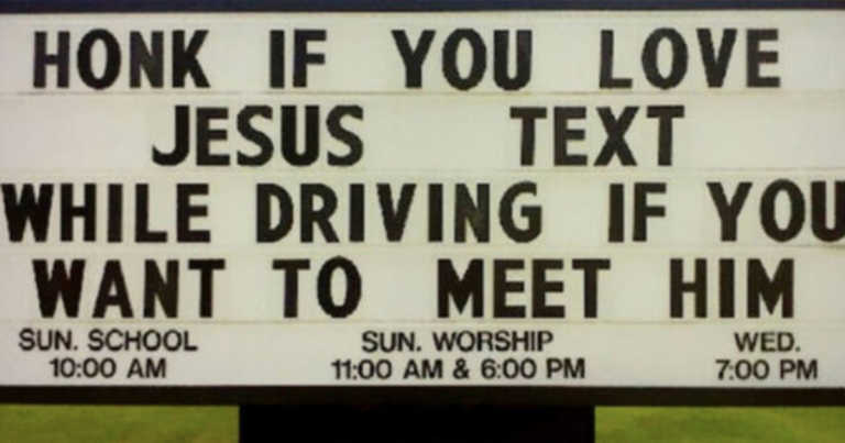 13 Church Signs That Are Too Clever For Their Own Good