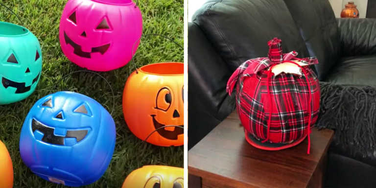 10 Creative Ways To Decorate With Dollar Store Plastic Pumpkins