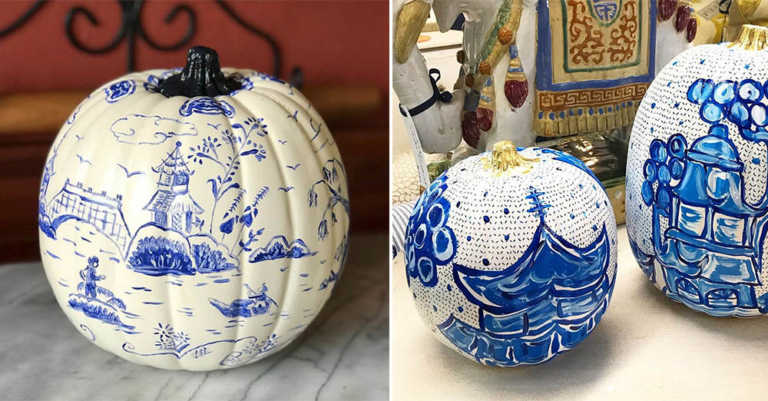 Blue Willow Pumpkins Are the Thing This Fall