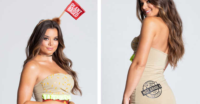 You Can Be A Sexy Plant-Based Burger For Halloween