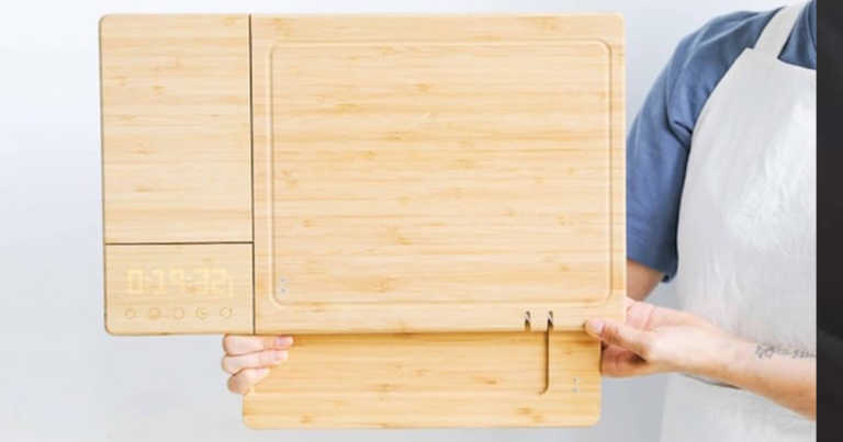 This Smart Cutting Board Features Five Tools In One