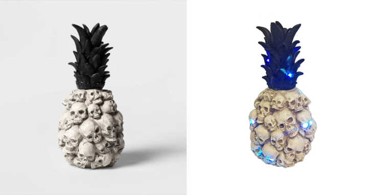 Details about   Hyde & Eek Boutique Light Up Skull Pineapple Halloween Creepy Decor Brand NEW 