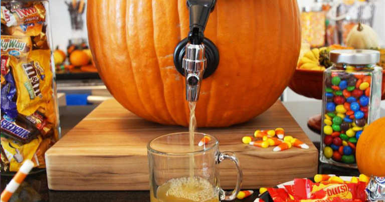 How To Make A DIY Pumpkin Keg For Halloween