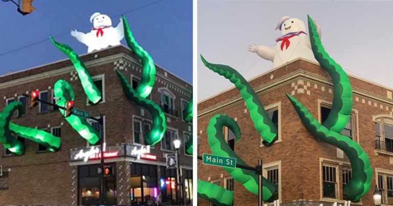 Restaurant Totally Nails Their ‘Ghostbusters’ Decorations For Halloween