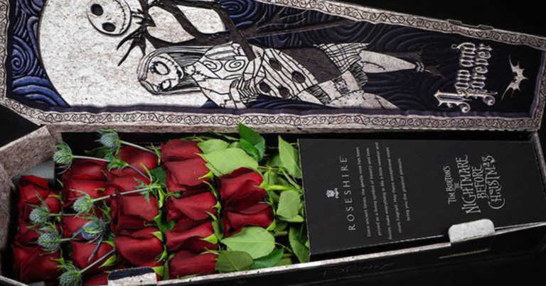 You Can Get Your Significant Other ‘Nightmare Before Christmas’ Roses That Come Inside A Coffin