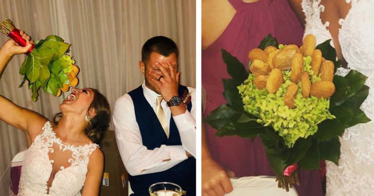 Bride Loved Chicken Nuggets So Much That She Got A ‘Nugget Bouquet’