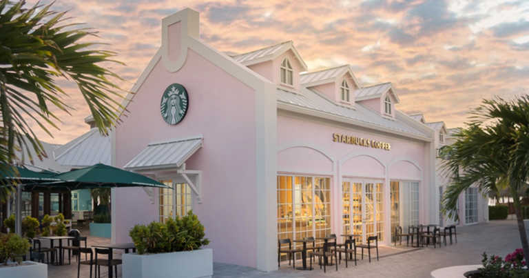 There’s A Pretty Pink Starbucks In The Turks And Caicos