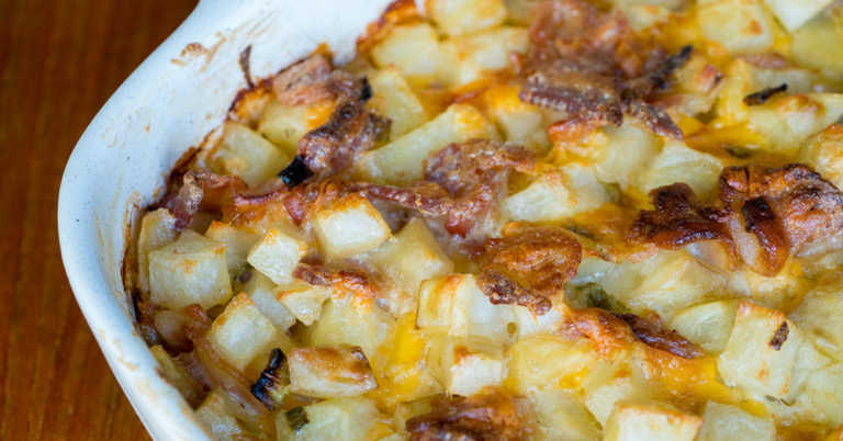 Cheesy Mississippi Mud Potatoes