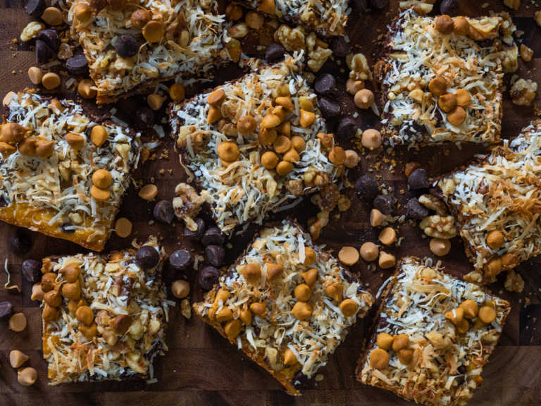 Pumpkin Magic Cookie Bars