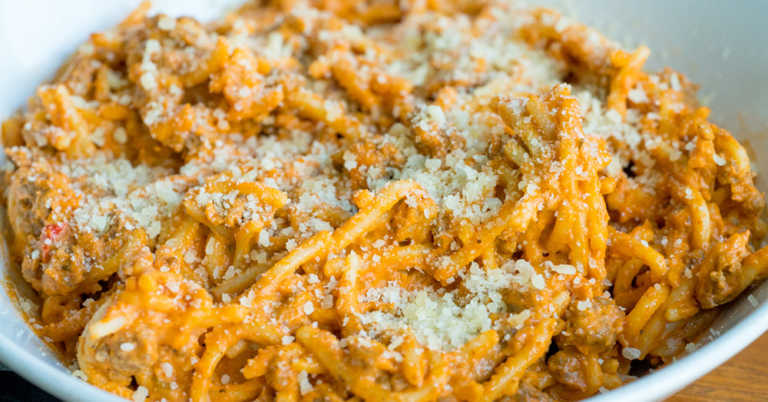 Instant Pot Cream Cheese Spaghetti