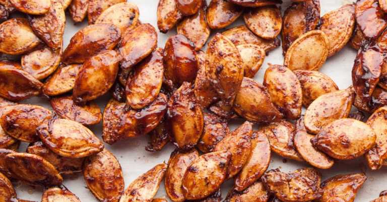 Brown Sugar and Spice Roasted Pumpkin Seeds