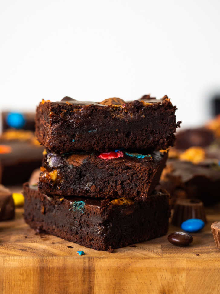 Leftover Halloween Candy Brownies | 12 Tomatoes