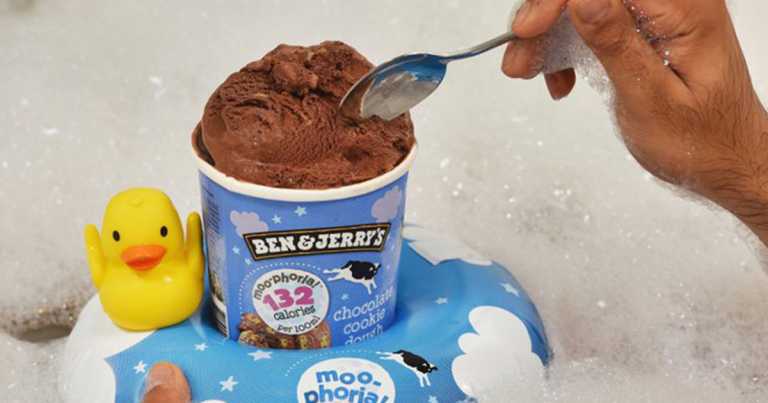 Ben And Jerry’s Is Giving Away ‘Tub Floaties’ So You Can Enjoy Ice Cream In The Bath
