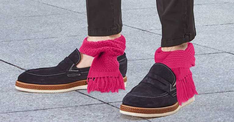 Ankle Scarves Are The Cold Winter Accessory That We Wish Were Real