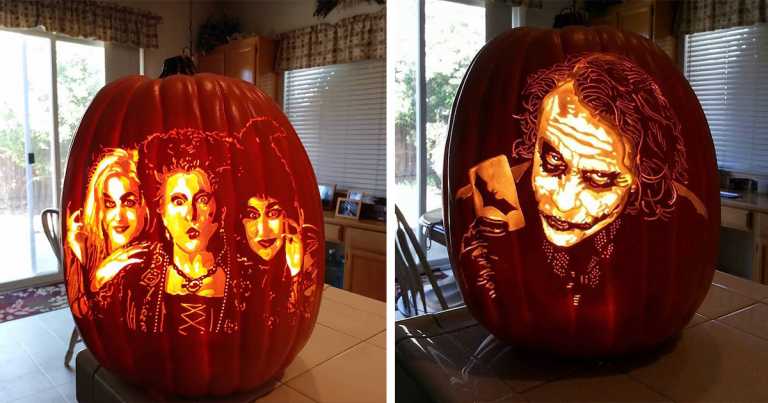 Pop Culture-Inspired Pumpkin Designs By Master Carver Alex Wer