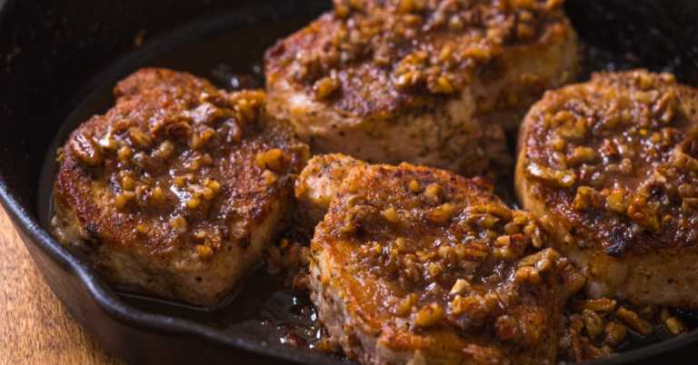 15-Minute Honey Pecan Pork Chops