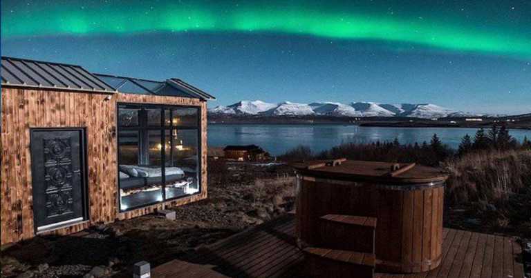 You Can Rent This Tiny House With A Glass Bedroom And Sleep Under The Northern Lights