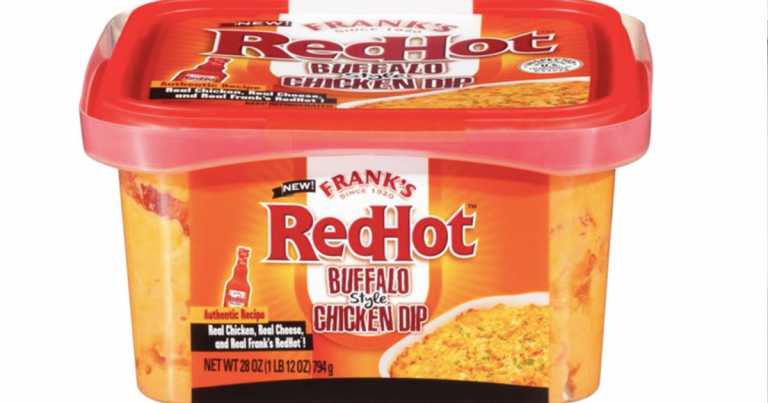 Frank’s Red Hot Now Makes A Giant Tub Of Buffalo Style Chicken Dip