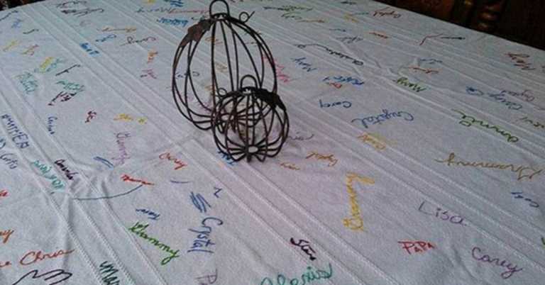 Family’s Thanksgiving Tablecloth Tradition Goes Viral