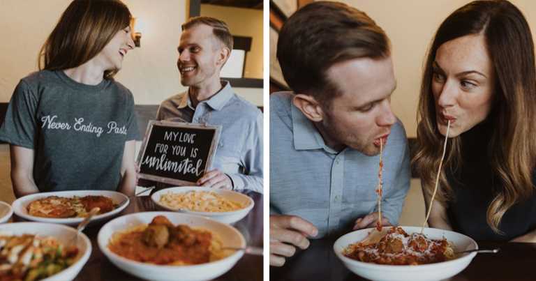 This Couple Had An Olive Garden-Themed Wedding Complete With A Breadstick Bar