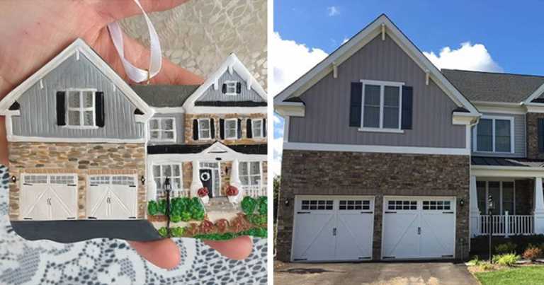 You Can Get An Ornament That Looks Like A Miniature Version Of Your House