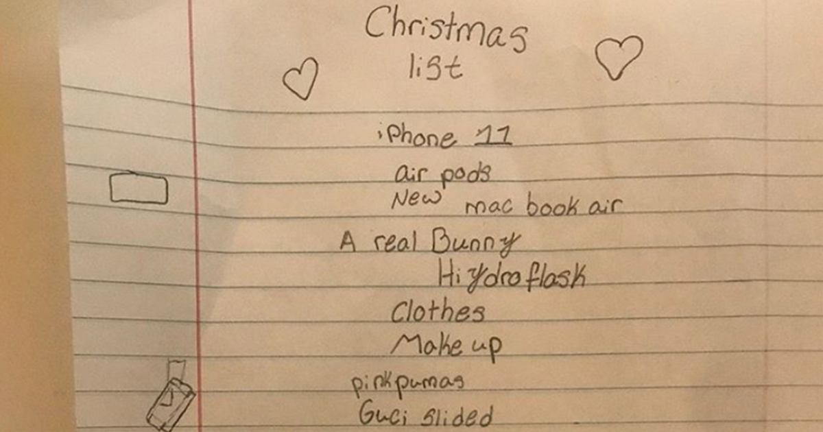 Dad Shares His 10-Year-Old Daughter’s Ridiculous $10,000 Christmas ...