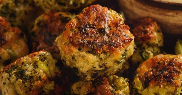 Baked Broccoli Cheese Fritters