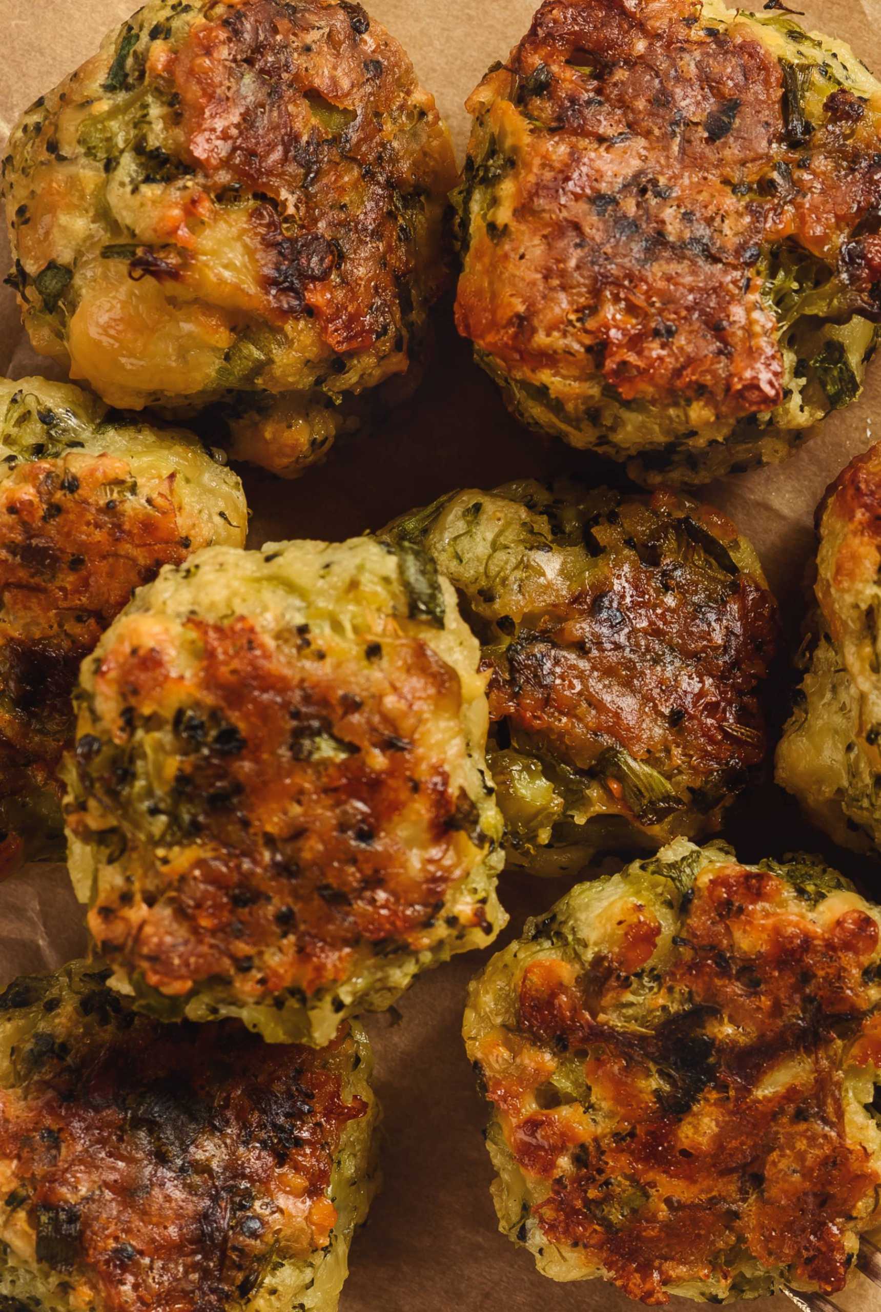 Baked Broccoli Cheese Fritters 12 Tomatoes