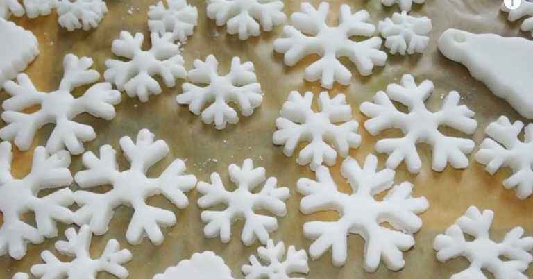 Easy, Beautiful Baking Soda Ornaments!