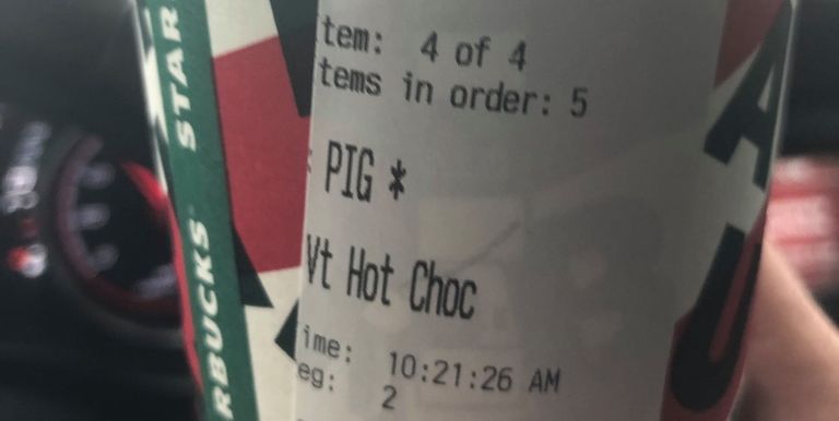 Starbuck’s Employee Gets Fired For Writing ‘PIG’ On A Cops Coffee Cup