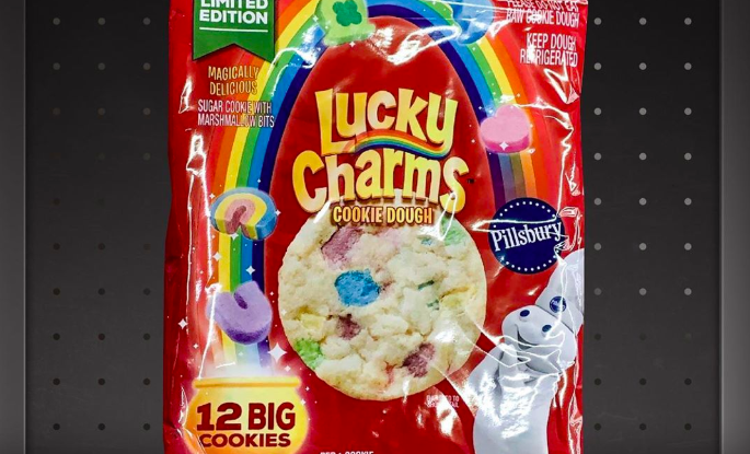 Pillsbury Is Now Selling Cookie Dough Filled With Lucky Charms Marshmallows