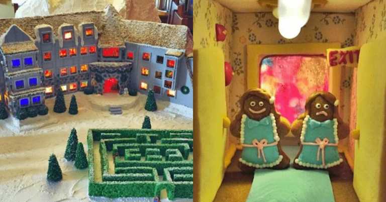 ‘Shining’ Gingerbread House Brings The Spirit Of Halloween To Christmas