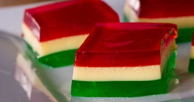 Christmas Ribbon Jello
