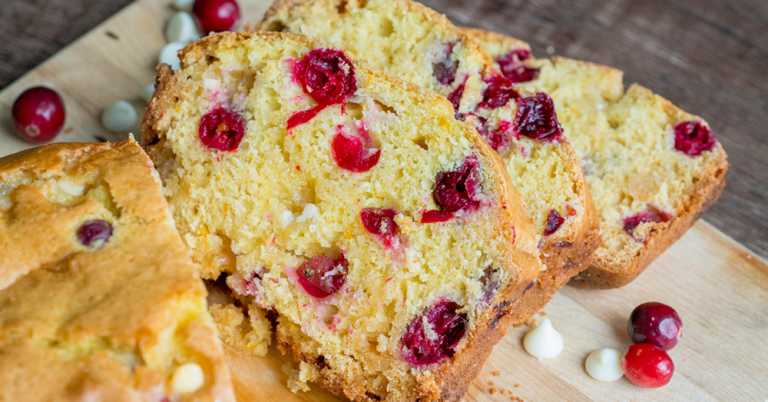 White Chocolate Cranberry Orange Bread