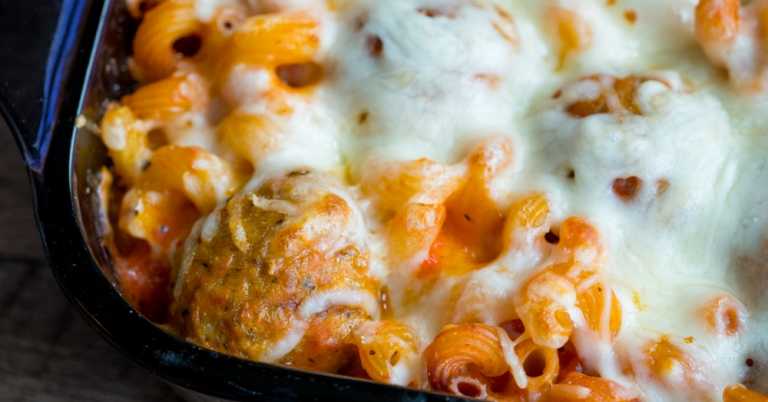 Dump and Bake Meatball Casserole