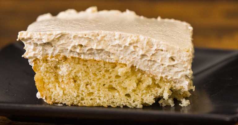 Eggnog Poke Cake