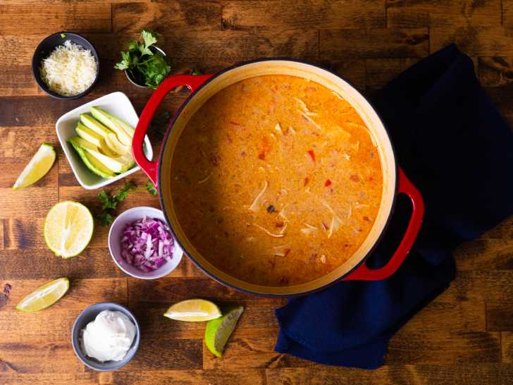 Creamy Chicken Tortilla Soup - The Cozy Cook