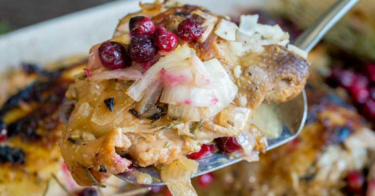 Garlic Rosemary Cranberry Chicken