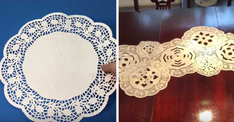Brighten Up The Dining Room With These Lace Doily DIYs!