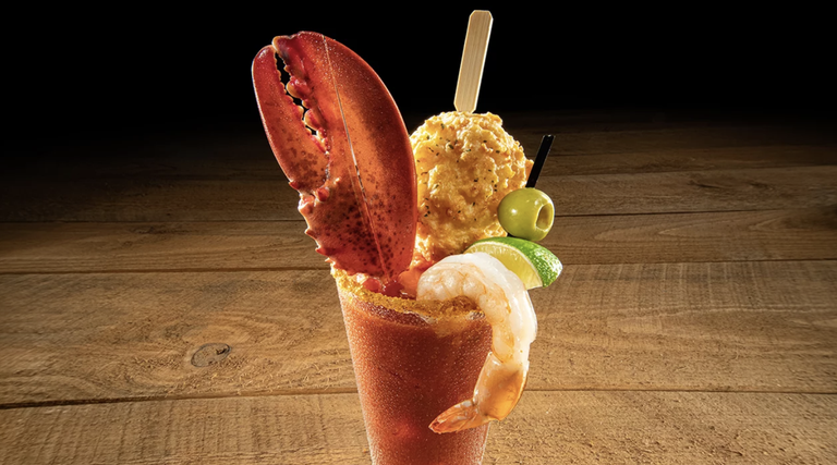 Red Lobster Is Selling A Giant Bloody Mary With A Cheddar Bay Biscuit And A Lobster Claw